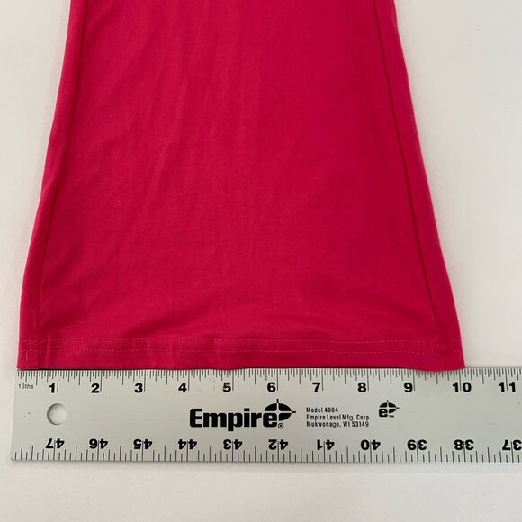 SHEIN Pant Women XS Pink Wide Leg Flare Pull On Stretch High Waist Casual Lounge - Picture 8 of 9